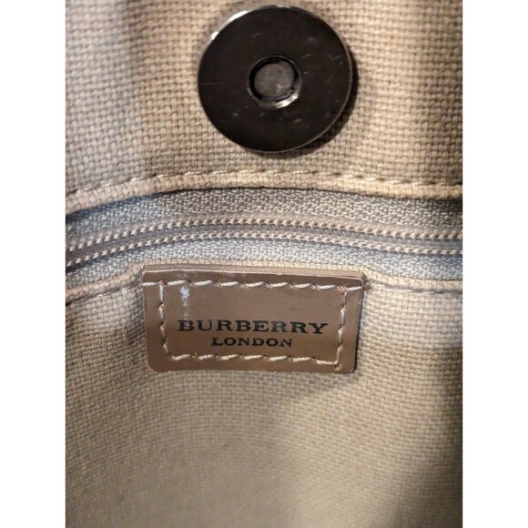 Burberry Pink Nova Check PVC Canvas Tote Y2K Vintage - Picture 10 of 12